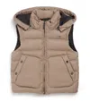 Stefano Ricci Hooded Gilet In Brown
