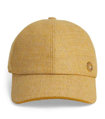 Stefano Ricci Kids Logo Baseball Cap In Yellow