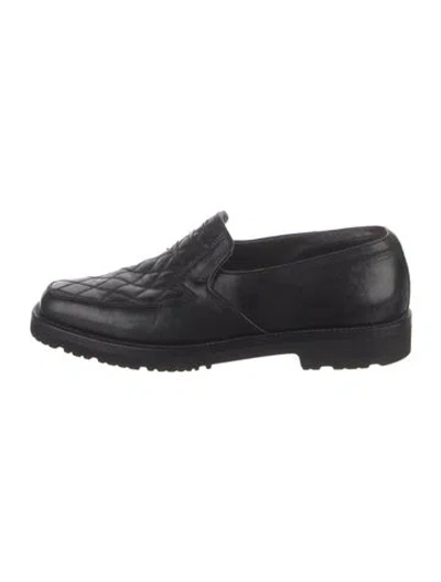 Pre-owned Stefano Ricci Leather Loafers In Black