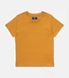Stefano Ricci Linen Embroidered Monogram T-shirt