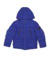 Stefano Ricci Logo-appliqué Puffer Jacket In Blue