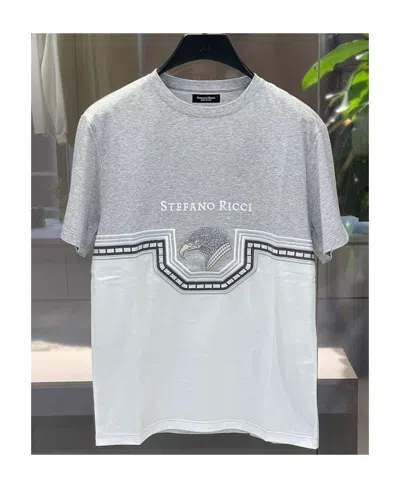 Stefano Ricci Logo Color T-shirt In White
