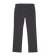 Stefano Ricci Logo-detail Straight Jeans In Black