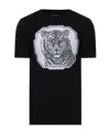 Stefano Ricci Logo Embroidery Detail Short-sleeved T-shirt In Black