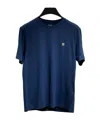 Stefano Ricci Logo-plaque T-shirt In Blue