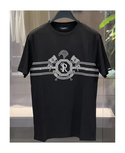 Stefano Ricci Logo T-shirt In Black