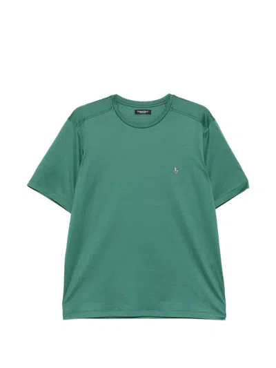 Stefano Ricci Logo-detail T-shirt In Green