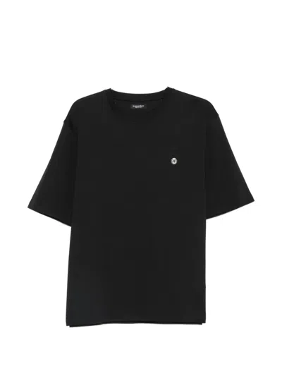 Stefano Ricci Logo-plaque T-shirt In Black