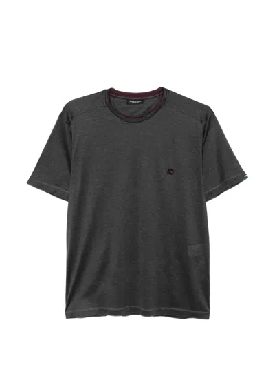 Stefano Ricci Logo-plaque T-shirt In Black