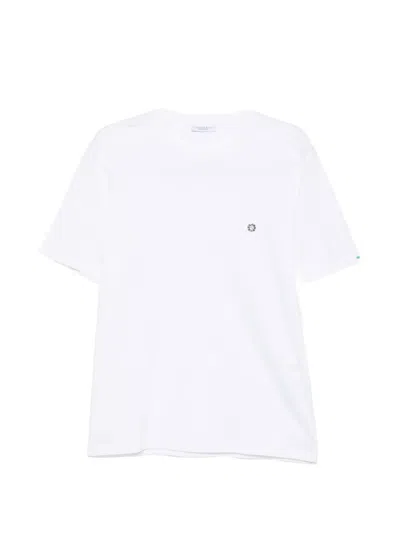 Stefano Ricci Logo-plaque T-shirt In White