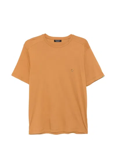 Stefano Ricci Logo-plaque T-shirt In Orange