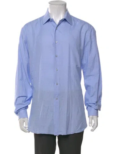 Pre-owned Stefano Ricci Long Sleeve Dress Shirt In Blue
