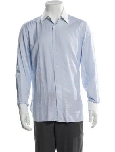 Pre-owned Stefano Ricci Long Sleeve Dress Shirt In Blue