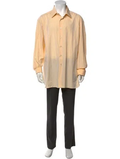 Pre-owned Stefano Ricci Long Sleeve Dress Shirt In Brown