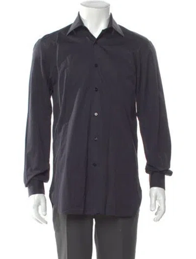 Pre-owned Stefano Ricci Long Sleeve Dress Shirt In Gray