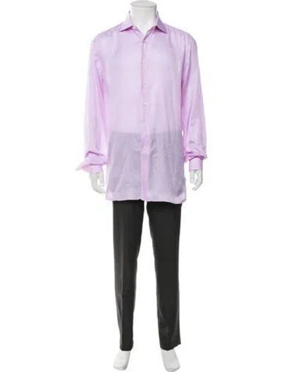 Pre-owned Stefano Ricci Long Sleeve Dress Shirt In Purple