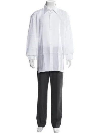 Pre-owned Stefano Ricci Long Sleeve Dress Shirt W/ Tags In White