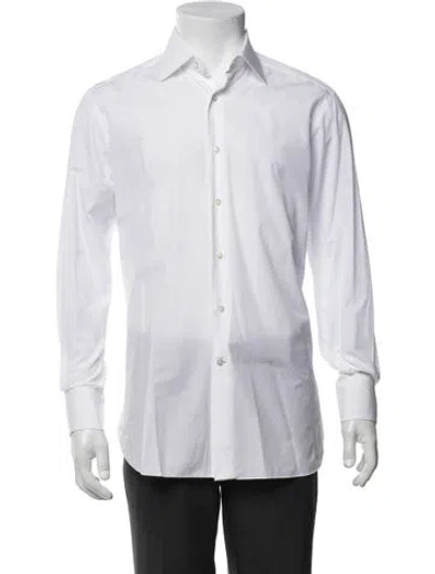 Pre-owned Stefano Ricci Long Sleeve Dress Shirt In White