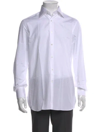 Pre-owned Stefano Ricci Long Sleeve Dress Shirt In White