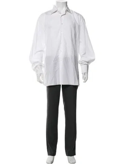 Pre-owned Stefano Ricci Long Sleeve Dress Shirt In White