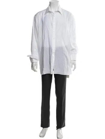 Pre-owned Stefano Ricci Long Sleeve Dress Shirt In White