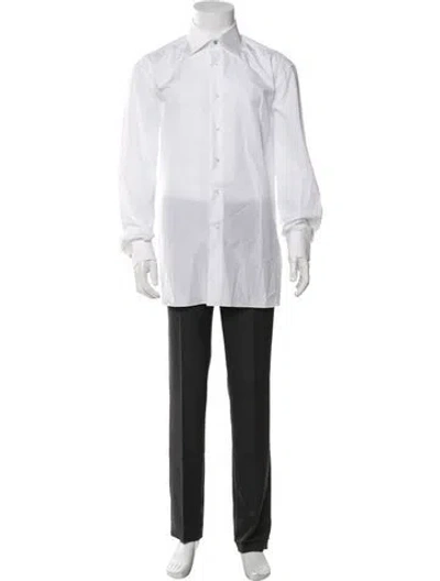 Pre-owned Stefano Ricci Long Sleeve Dress Shirt In White