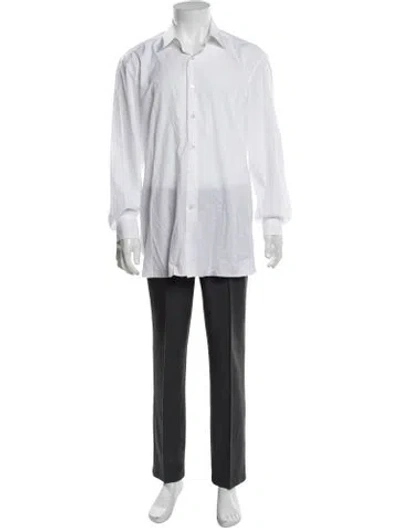 Pre-owned Stefano Ricci Long Sleeve Dress Shirt In White