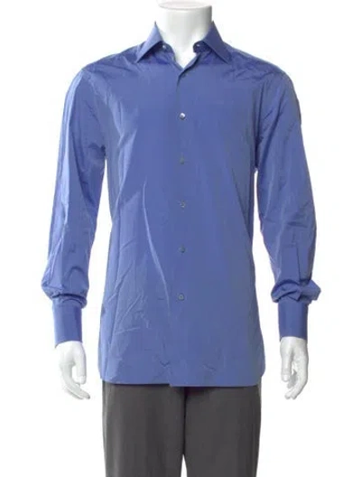 Pre-owned Stefano Ricci Long Sleeve Shirt In Blue