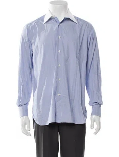 Pre-owned Stefano Ricci Long Sleeve Shirt In Blue