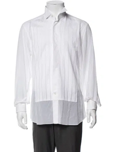 Pre-owned Stefano Ricci Long Sleeve Tuxedo Shirt In White