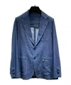 Stefano Ricci Long-sleeved Suit Jacket In Blue