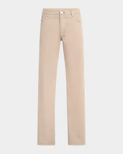 Stefano Ricci Men's 5-pocket Jeans In Beige