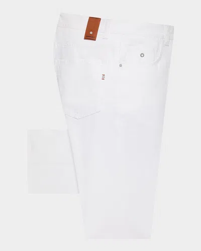 Stefano Ricci Men's 5-pocket Jeans In White