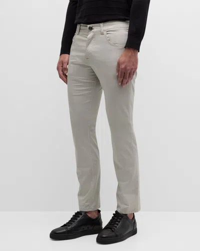 Stefano Ricci Men's 5-pocket Trousers In Grey