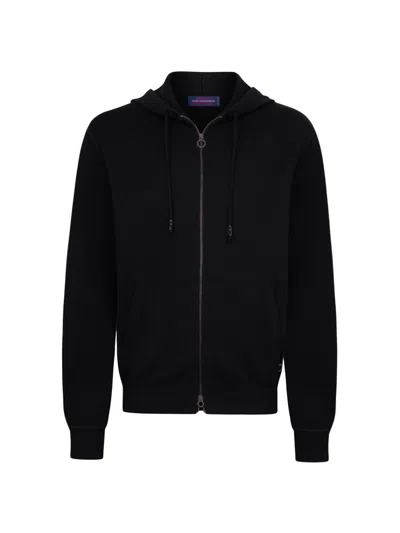 Stefano Ricci Men's Alpha Yarn Cashmere Jogging Blouson Sweater In Black
