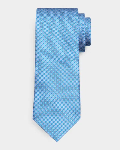 Stefano Ricci Men & Apos;s Dotted Floral Silk Tie In Blue