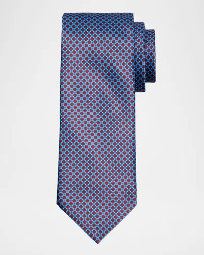 Stefano Ricci Men & Apos;s Geometric-link Silk Tie In Multi