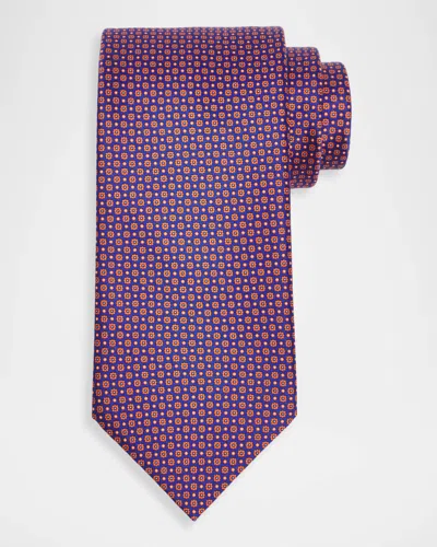 Stefano Ricci Men & Apos;s Handmade Printed Silk Tie In Orange