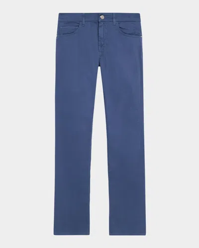 Stefano Ricci Men & Apos;s Slim Cotton-stretch Five-pocket Pants In Blue