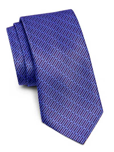 Stefano Ricci Men's Broken Line Silk Tie In Burgundy