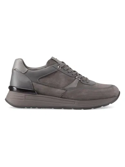 Stefano Ricci Men's Calf Leather Sneakers In Gray