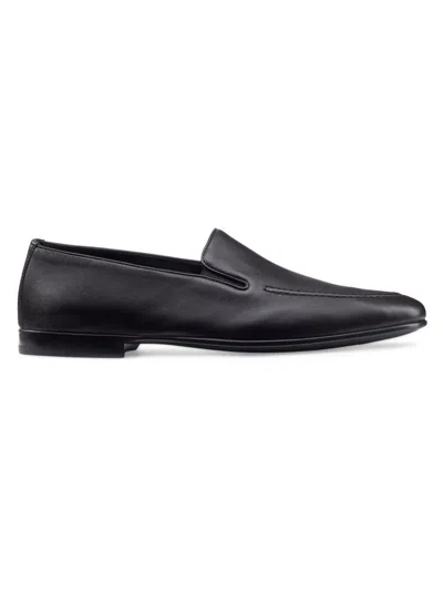 Stefano Ricci Men's Calfskin Leather Loafers In Black