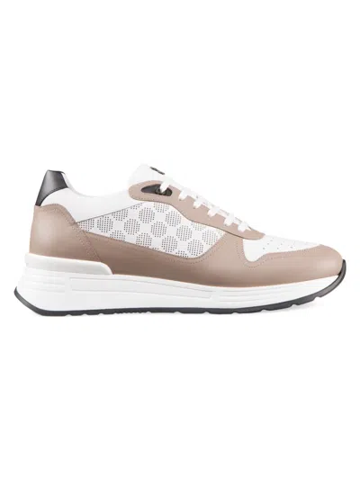 Stefano Ricci Men's Calfskin Leather Sneakers In Brown