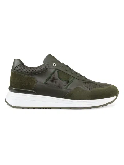 Stefano Ricci Men's Calfskin Leather Sneakers In Multi