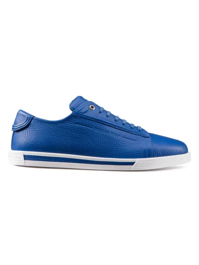 Stefano Ricci Men's Calfskin Sneakers In Blue