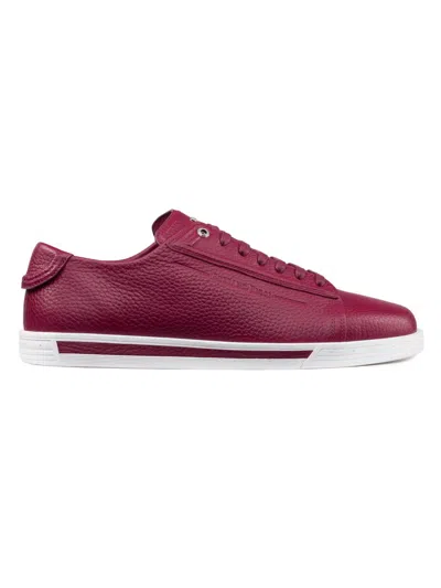 Stefano Ricci Men's Calfskin Sneakers In Red