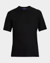 Stefano Ricci Men's Cashmere Alpha Yarn Crewneck T-shirt In Black