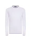 Stefano Ricci Men's Cashmere And Silk Crewneck Sweater In White