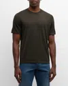Stefano Ricci Men's Cashmere Crewneck T-shirt In Black