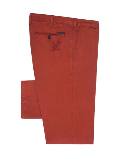 Stefano Ricci Men's Chino Casual Trousers In Red